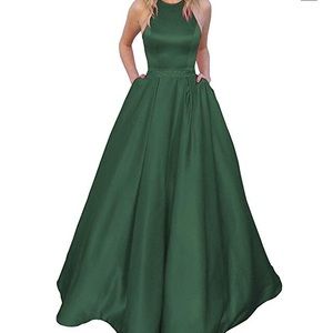 Emerald Green Party wear dress